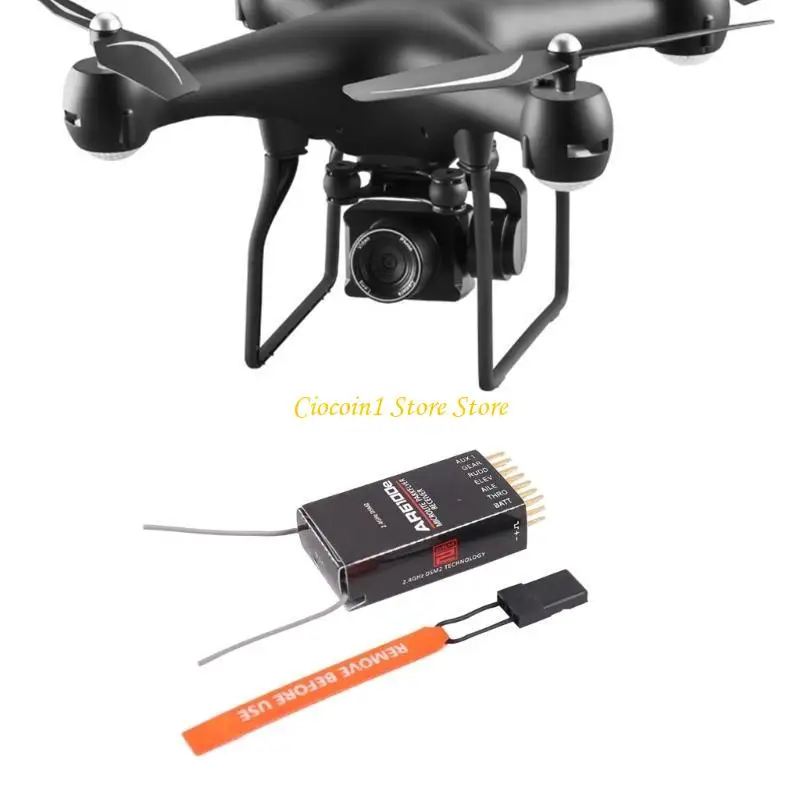 A3PC AR6100E 6CH جهاز ريسيفر استقبال وإرسال الطائرات DSM2 متوافق مع DX6I DX7 DX8 #2