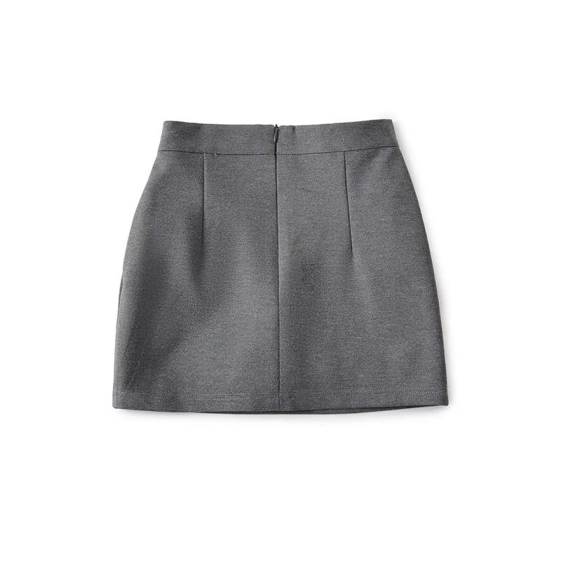 KEYANKETIAN 2025 Summer New Women's Zipper High Waist Mini Skirt Office Lady Solid color Slim Sheath Package Hip Skirt Pantskirt