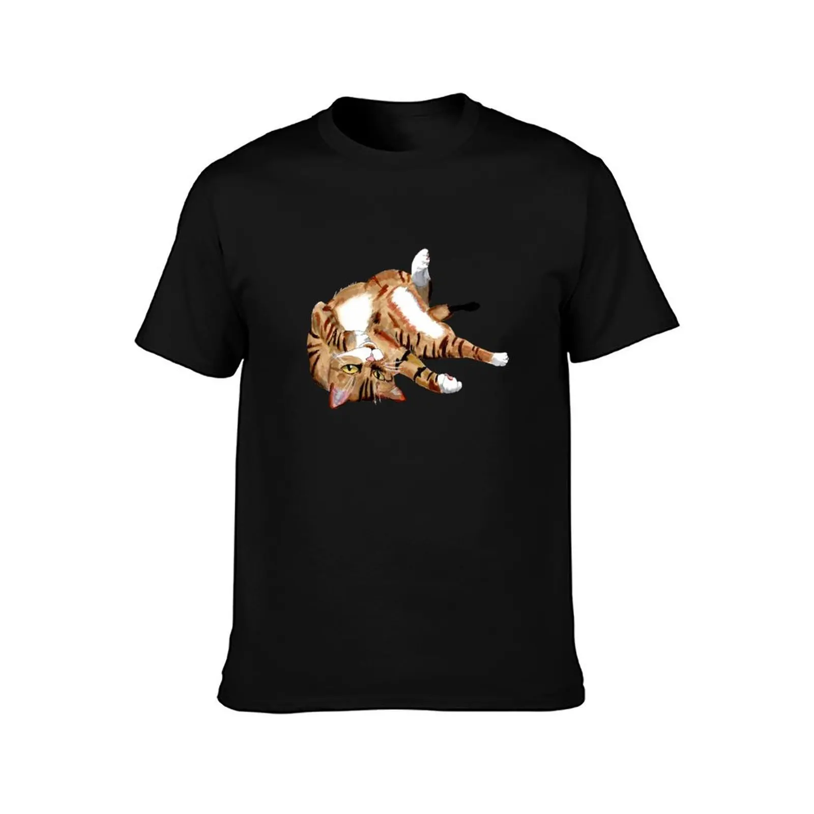 Playful Cat Marker Art. T-Shirt Minimal Art Print T-Shirt