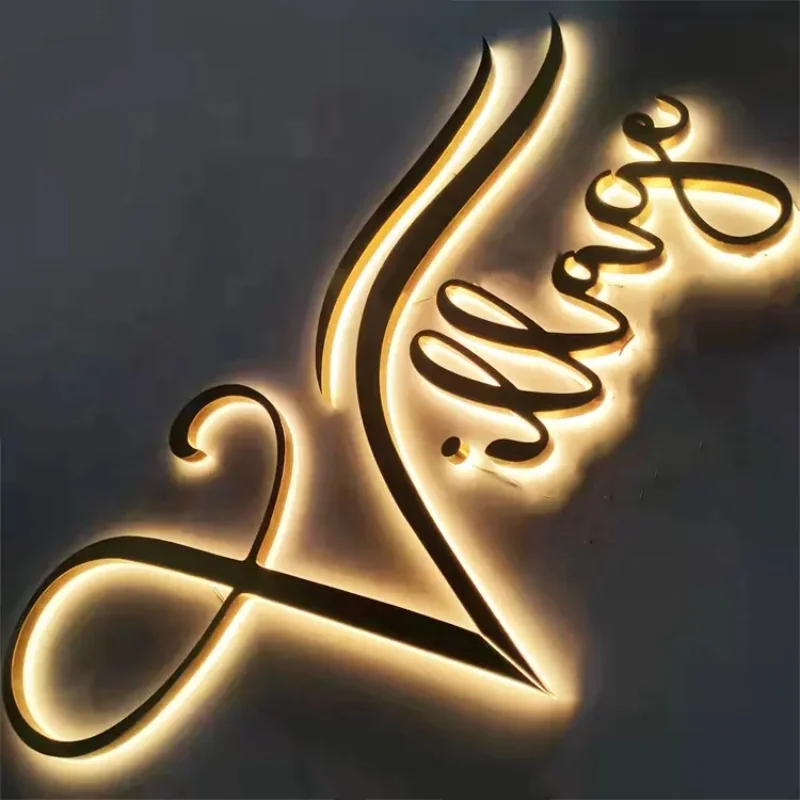 Customized 3D stainless steel gold letters, silver letters, personalized identification signs, factory direct sales