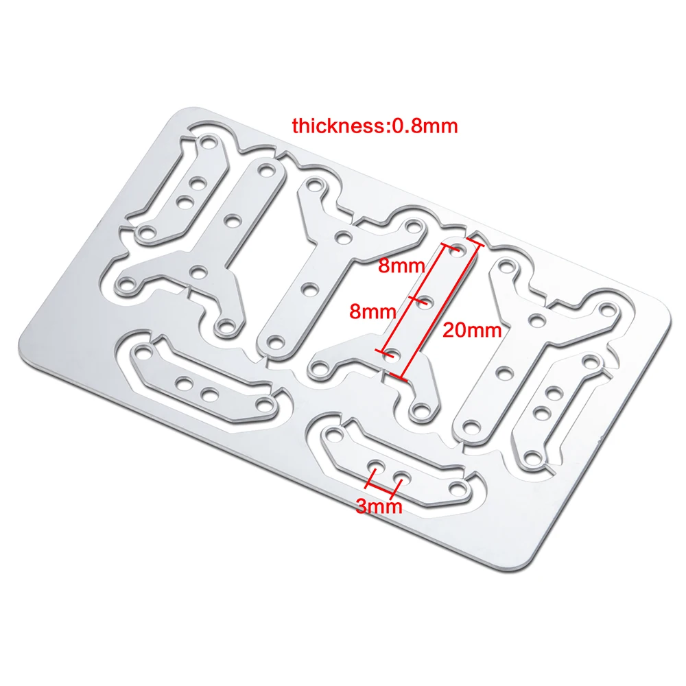 AXSPEED 6Pcs Metal Trailer Cargo Box Hinge for Tamiya R620 1/14 RC Tractor Truck Car Upgrade Parts Accessories