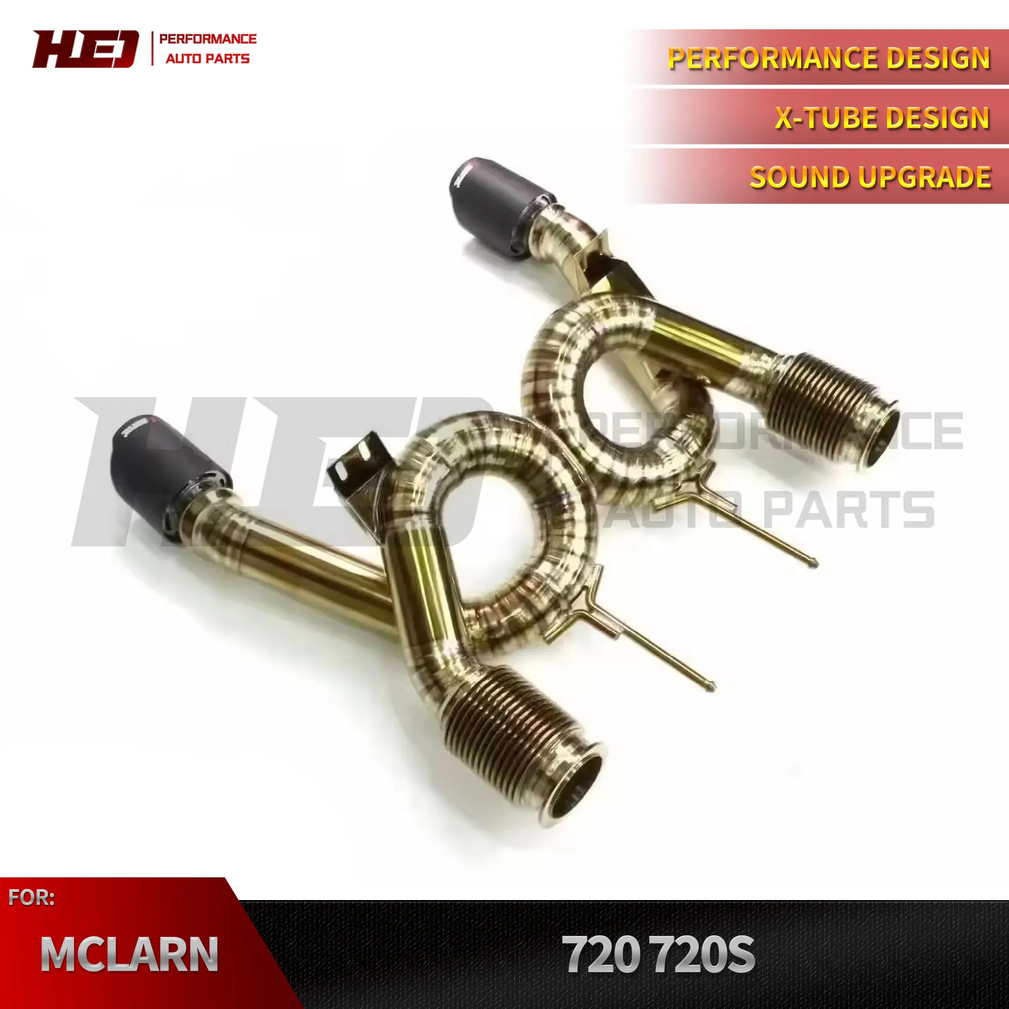 

Factory Titanium Exhasut Pipe Catback for Mclaren 720S 4.0 2017-2019 Racing Straight Street Car Exhaust System