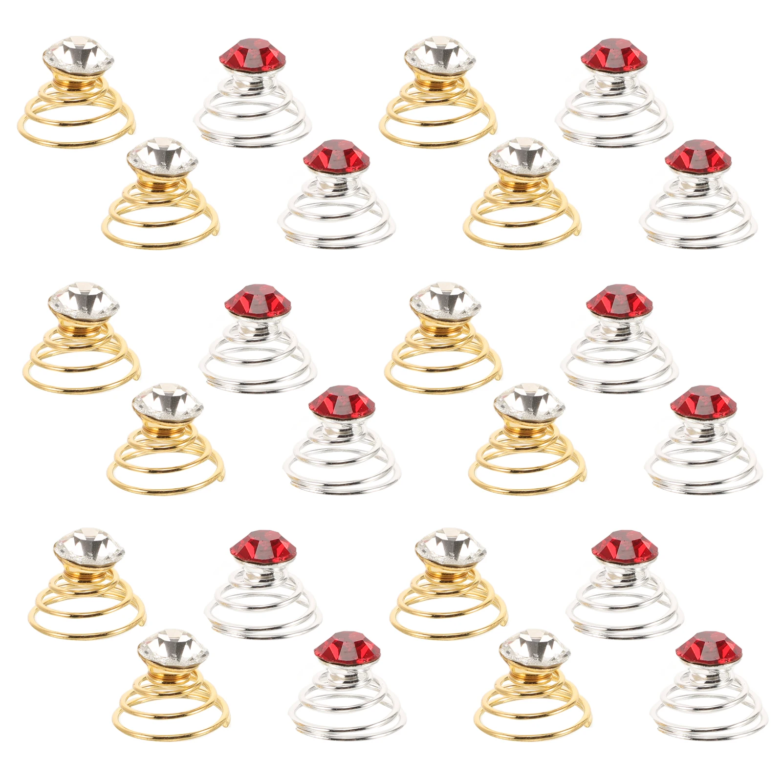 

60pcs Bridal Spiral Hair Clips Pearl Rhinestone Hairpins Elegant Accessories Durable Wedding Prom Party Hair naments