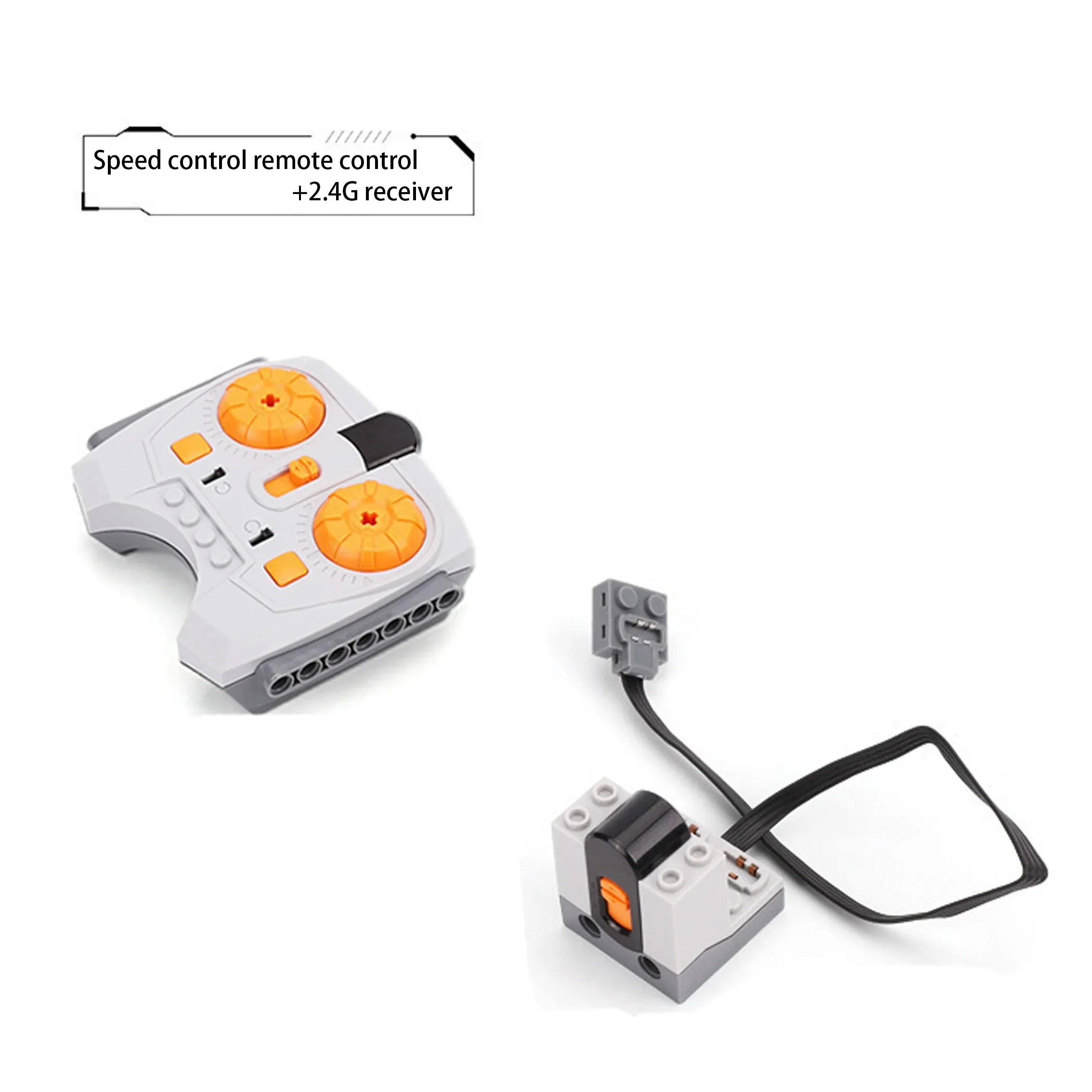 Elektrische motorset de auto Afstandsbediening Accubak Schakelaar met led-licht Power Functie MOC Bouwstenen Auto's Motorspeelgoed