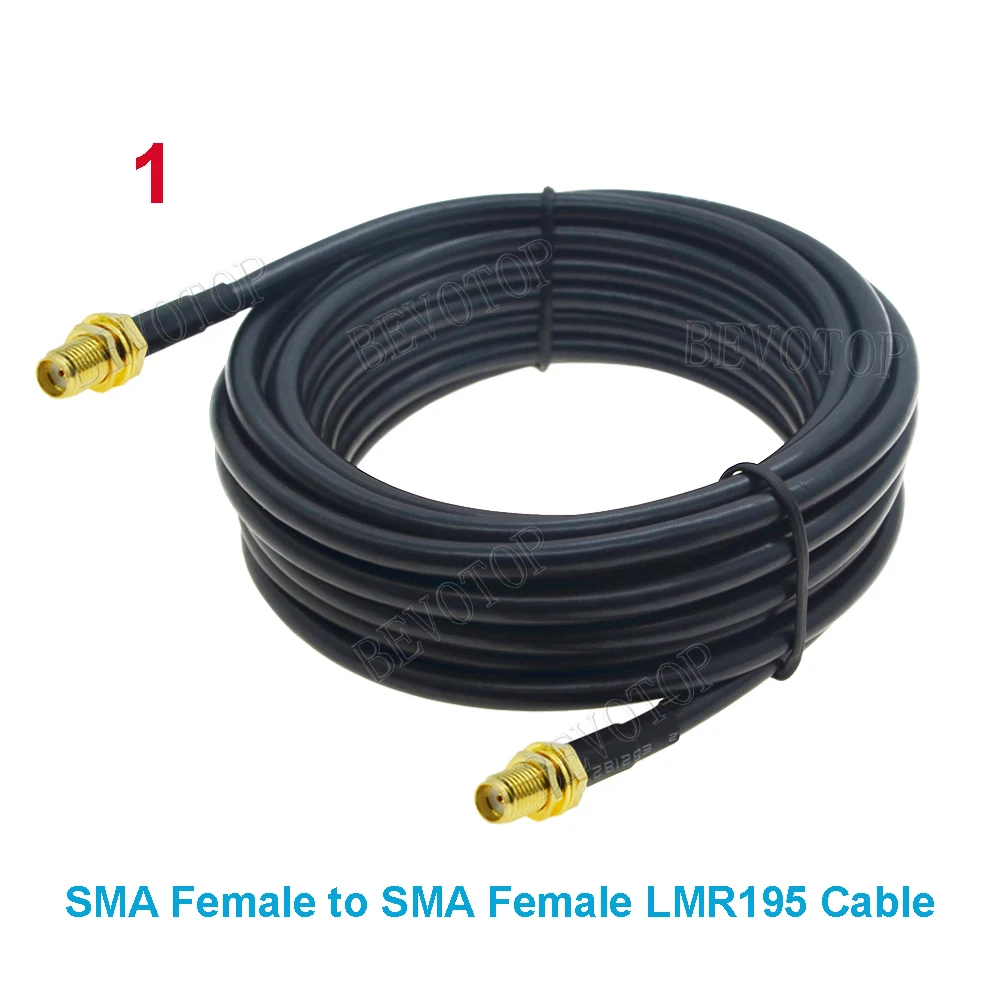 LMR195 Cable SMA Type Male to SMA Male / Female 50-3 50 Ohm RF Coaxial Adapter WiFi Antenna Extension Cord Pigtail 20CM-30M
