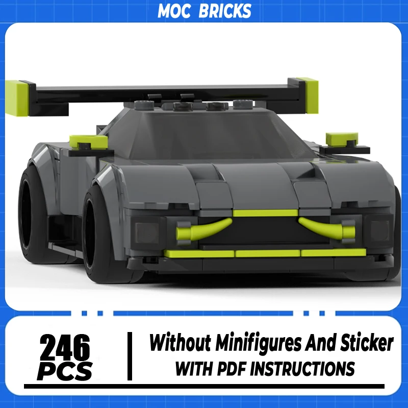 

Super Sports Moc Building Blocks Vantage GT Champion Speed Cars Model Technology Modular Gifts Construstion DIY Assembly Toys