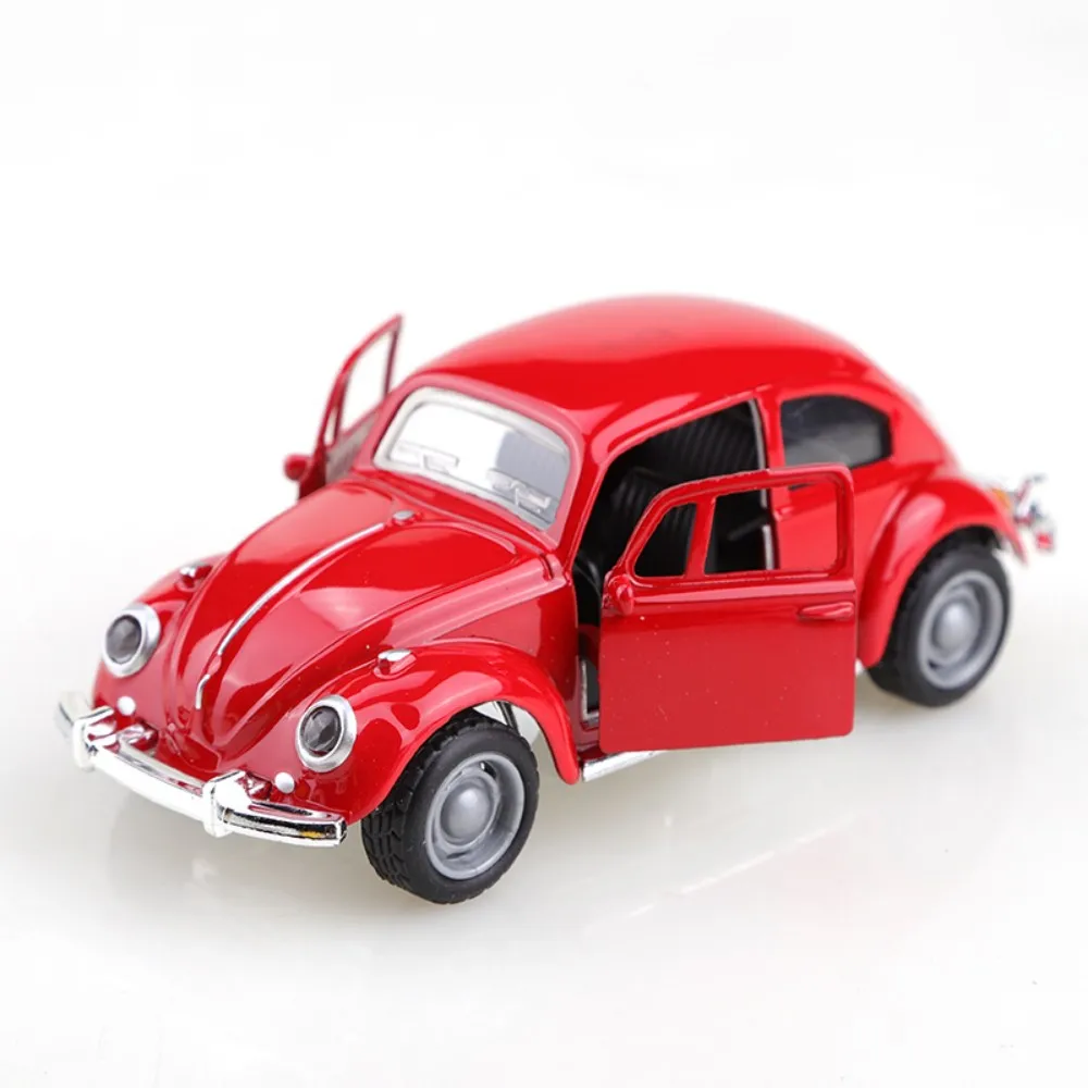 Retro Beetle Alloy Car Model Toy for Collection Exquisite Simulation Design Cake Decoration Home Office Display Gift