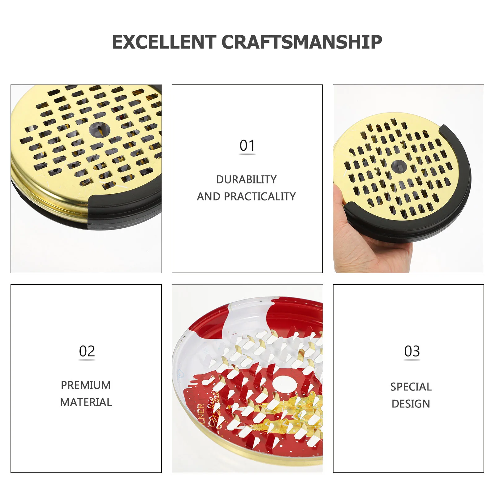 

2pcs Portable Incense Burner Metal Box Lid Hollow Design Fireproof Incense Holder For Home Bedroom Patio Anti-Scald Burner Case