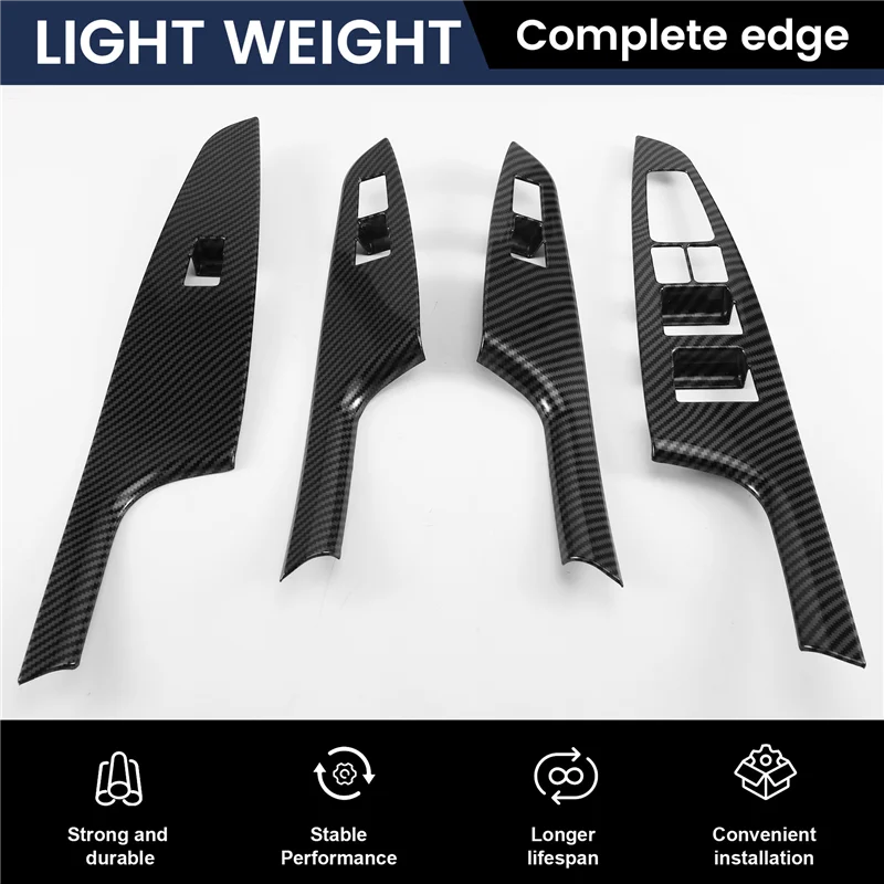 Auto-interieur Accessoires ABS Trim Kit Binnendeur Armsteun Venster Lift Schakelpaneel Cover Voor Hyundai Tucson 2015-2019