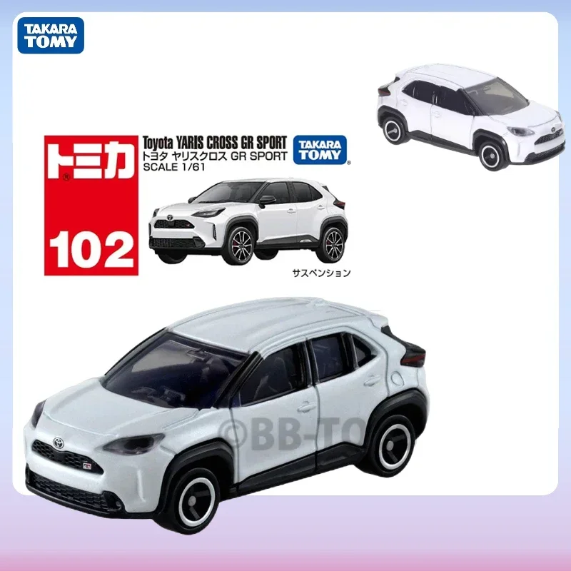 ในสต็อกBB Takara Tomy Tomica No.102 Toyota Yaris Cross GRกีฬารถโลหะผสมมอเตอร์Diecastโลหะรุ่นเด็กXmasของขวัญของเล่น