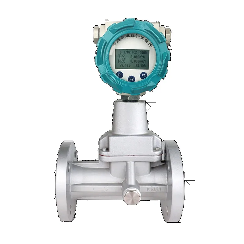 【New】Digital High-Precision Aluminum Alloy DN15 1.5m³/h Flow Meter Natural Compressed Air Precession Flowmeter