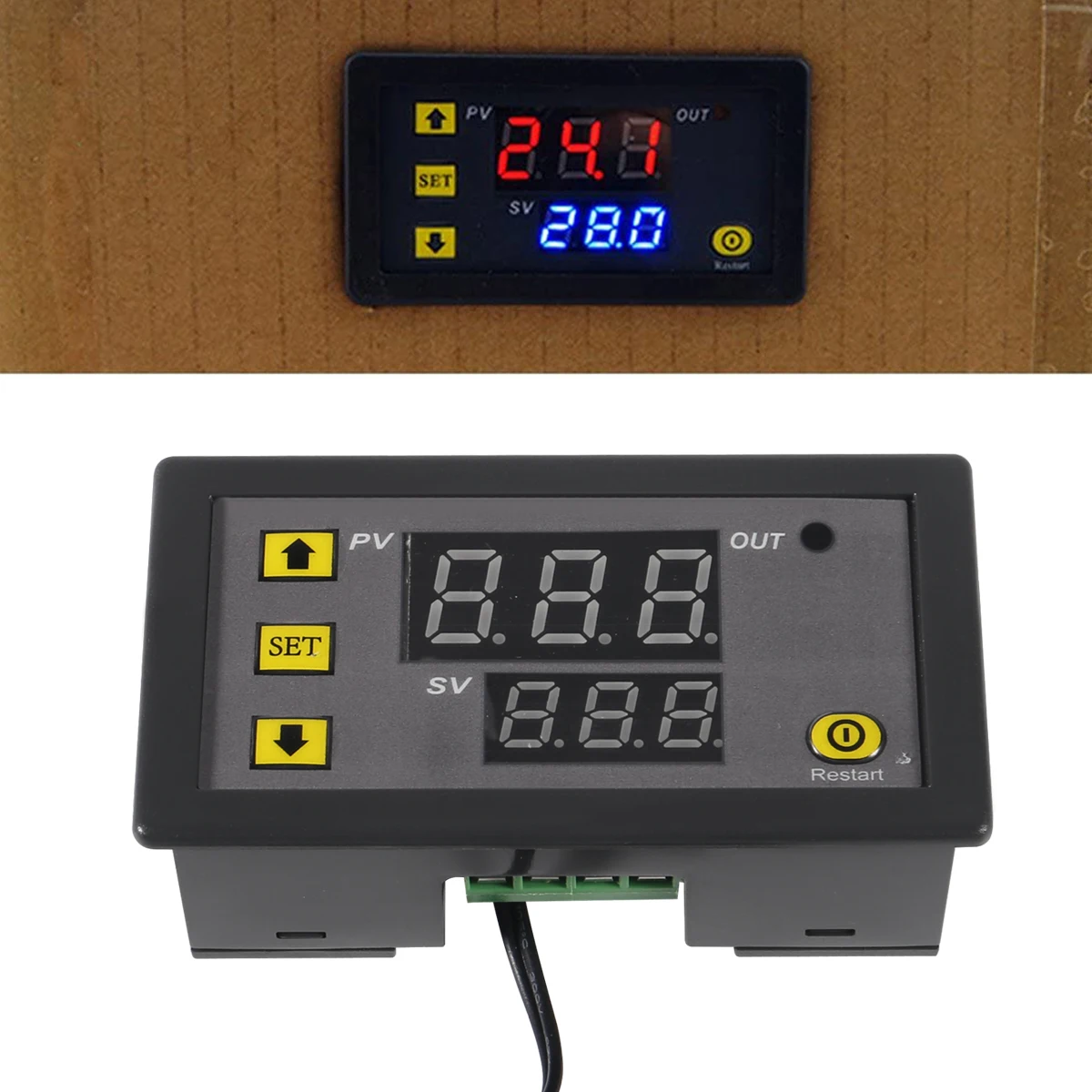 W3230 Mini Digital Temperature Controller 12V 24V 220V Thermostat Regulator Heating Control Thermoregulator With Sensor