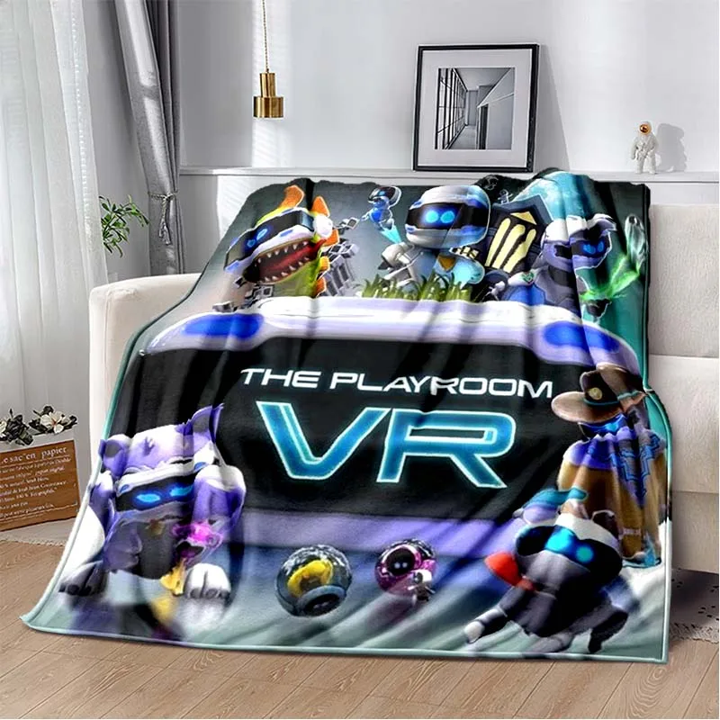 Game A-ASTRO-BOT Ps4 Switch Cartoon Blanket,Soft Warm Throw Blankets,for Bathroom Bedroom Living Room Sofa Bed Car,brithday Gift