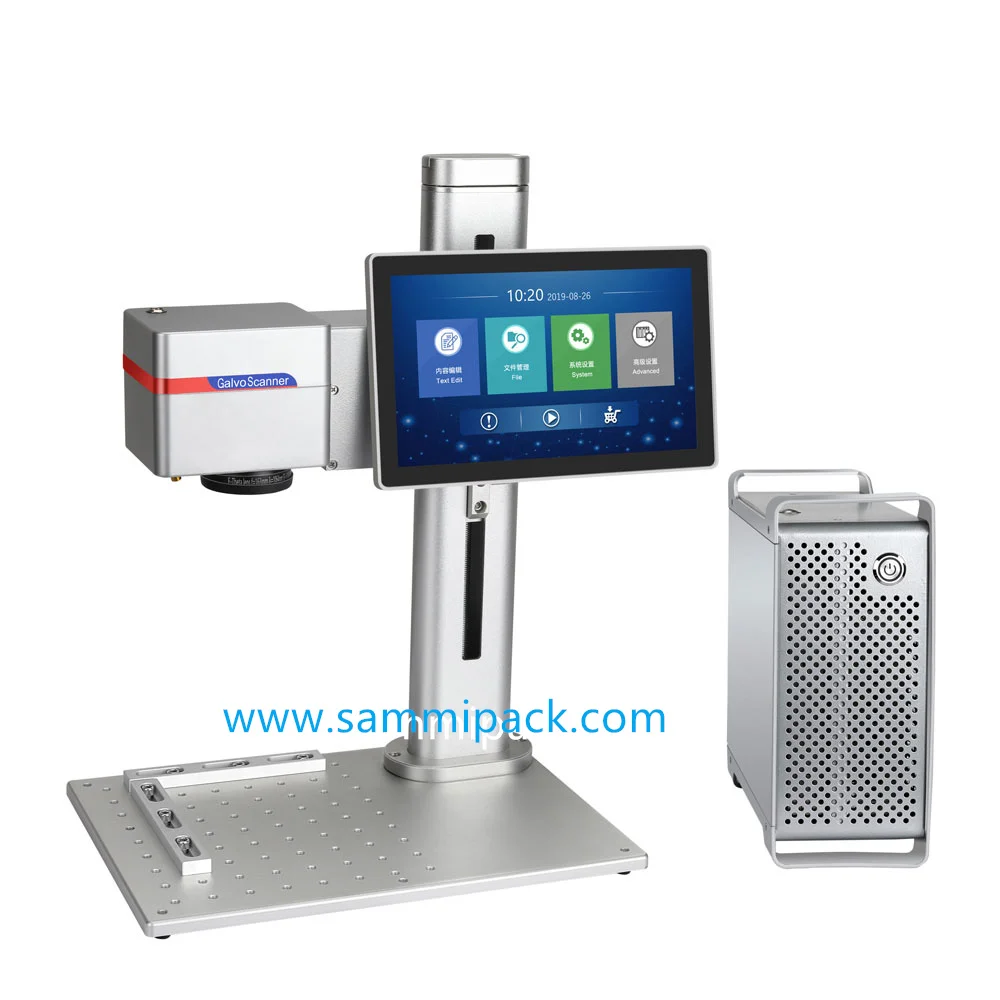 Upgraded Fiber Laser Marking Machine for Metal, Plastic, Wood/Portable Laser Engraver Printer for QR Code, Logo, Barcode