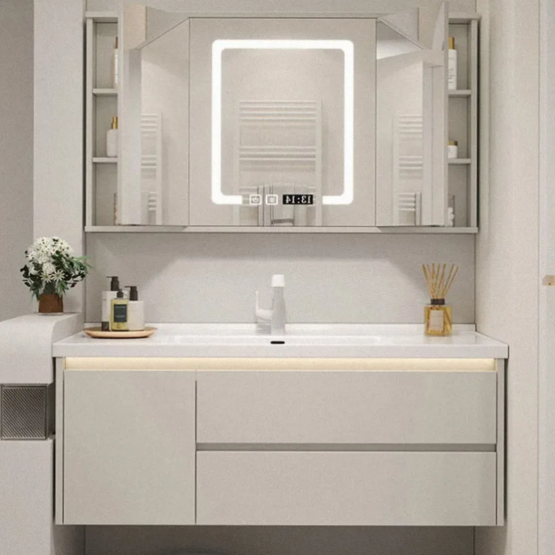 Partitions Organizer Bathroom Cabinet Over Mirror Shelves Wall Skincare Cupboard Makeup Perfume Archivadores Trendy Furniture
