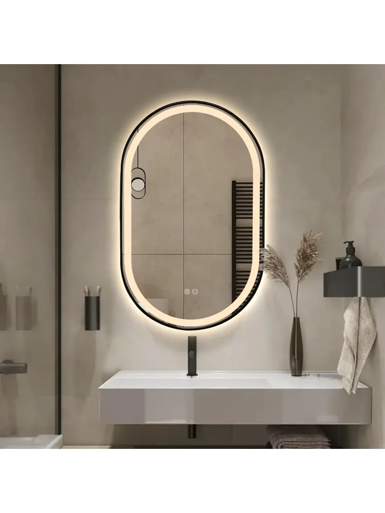 

Mirror for Bathroom, 36x24 Front Lit + Backlit Vanity Mirrors with Light Anti-Fog, Shatter-Proof, 3 Colors, Makeu