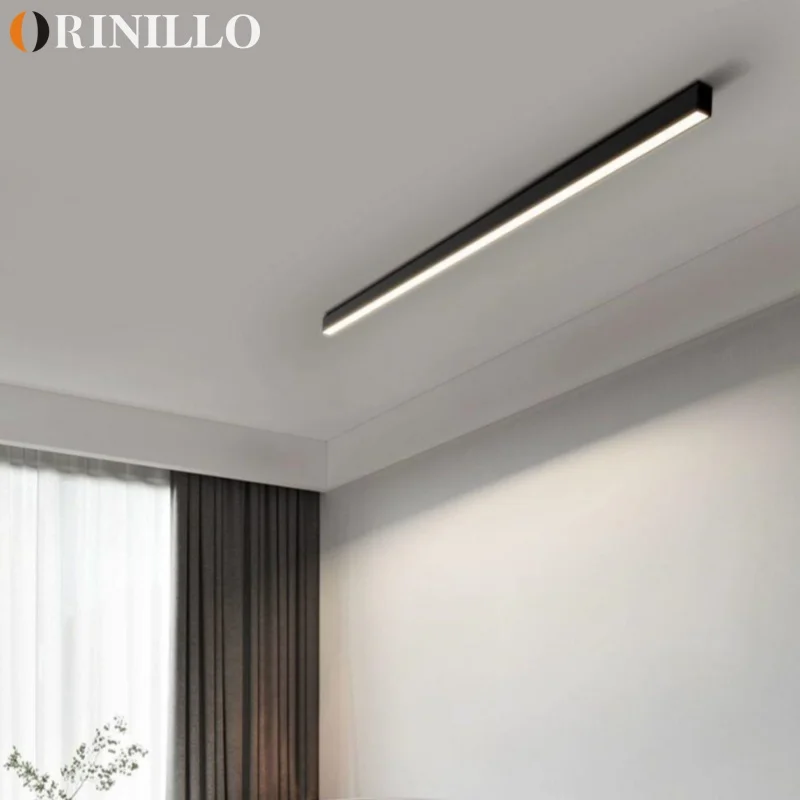 Modern Minimalist Long Strip Ceiling Light LED Corridor Dressing Room Bedroom Balcony Ceiling Light
