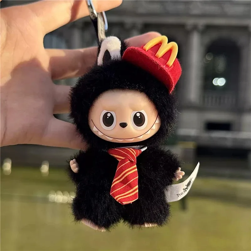 For labubu 4.0 The Monsters Pin Love Series Fast Food M Hat Workwear Outfit Clothes Cartoon Working Fries Clothing Accessories