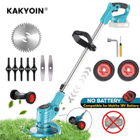 1800W Handheld Electric Lawn Mower Stretchable Hedge Trimmer Garden Grass Trimmer Pruning Cutting for 18V Makita Battery