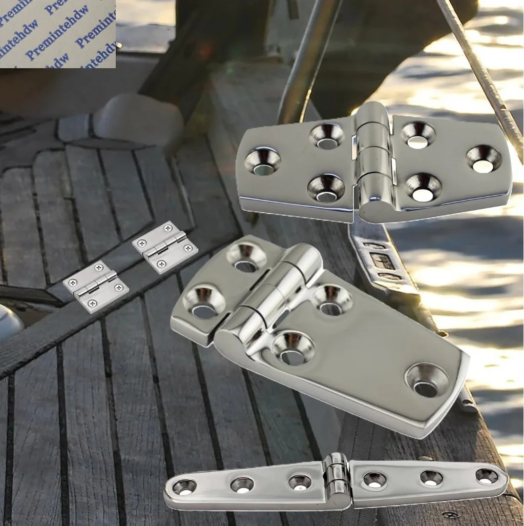 

4Pcs 316 Stainless Steel Casted Marine Butt Hinge For Yacht Boat Hatch RV Outdoor