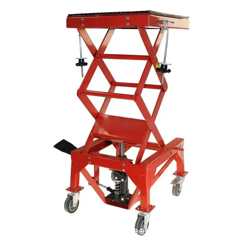 MT-96273 Hydraulic Portable Lift Stand Table Motorcycle Lift Table Auto Repair Hoist Folding Frame Hydraulic Lifting Platform