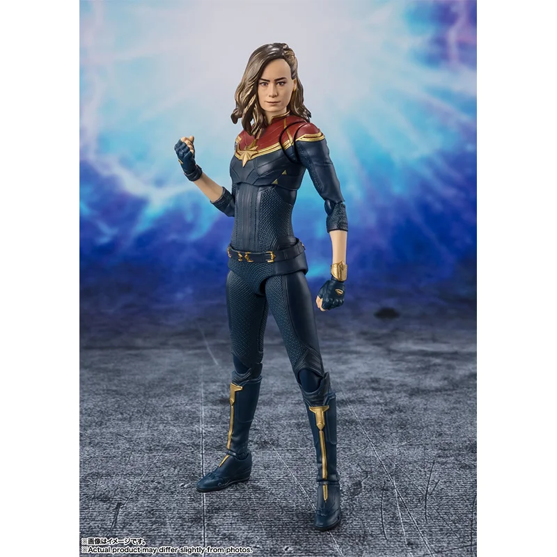 Bandai Namco S.H.Figuarts Captain Marvel (The Marvels) 16Cm Anime Original Action Figure Model Children's Toy Gift Collection