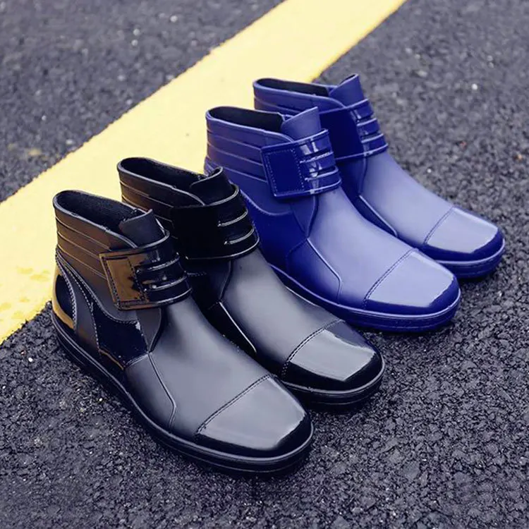 Short Rain Boots Men\'s Non-slip Waterproof Shoes Rubber Shoes Fashion Zapatos De Hombre Men Boots Work Boots 2020