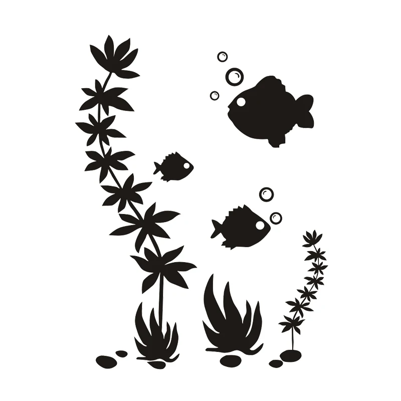 Fish Shower Screen Stickers Bathroom Wall Stickers Wall Art Decal