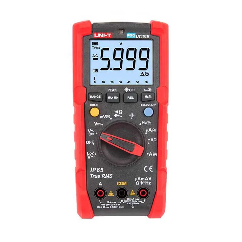 -T UT191E 6000 Counts TRMS Auto-ranging LoZ ACV Low Pass Filtering Industrial Professional Digital Multi Meter