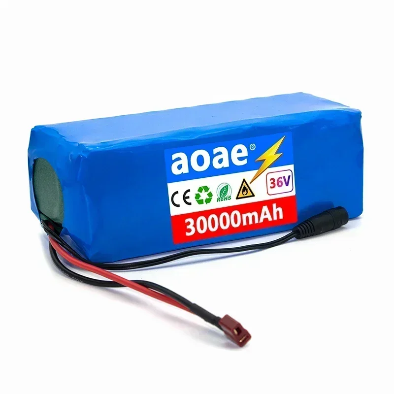 Power battery pack 36V 10s4p 30000mAh large capacity Ebike electric bicycle 18650 lithium battery pack，36V 18650 battery pack