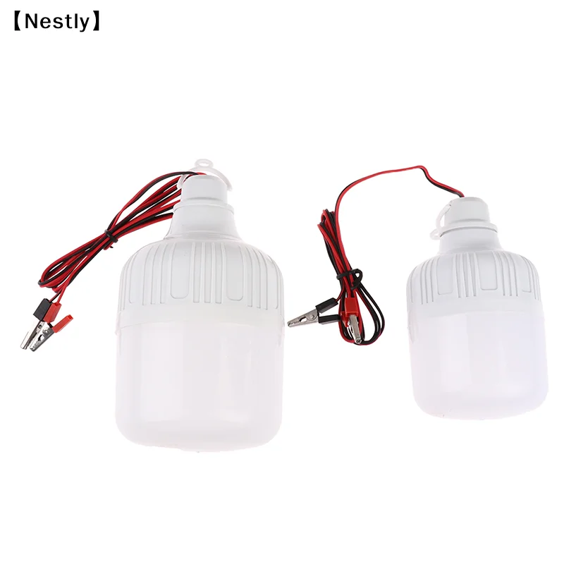 12v LED Lamp Portable Led Bulb 3W 5W 7W 9W 12W 20W 30W  Outdoor Camp Tent Night Fishing Hanging Light Emergency Cold White〔Nest〕