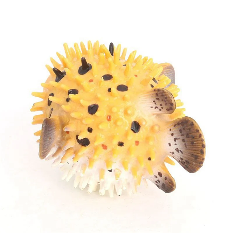 

AS96-3X Pufferfish Figurine Realistic Plastic Wild Pufferfish Figurine Set For Collection Science Educational Prop