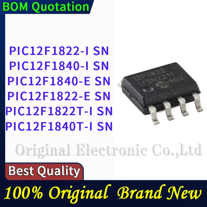 PIC12F1822-I SN PIC12F1840-I SN PIC12F1840-E SN PIC12F1822-E SN PIC12F1822T-I SN PIC12F1840T-I SN PC shell
