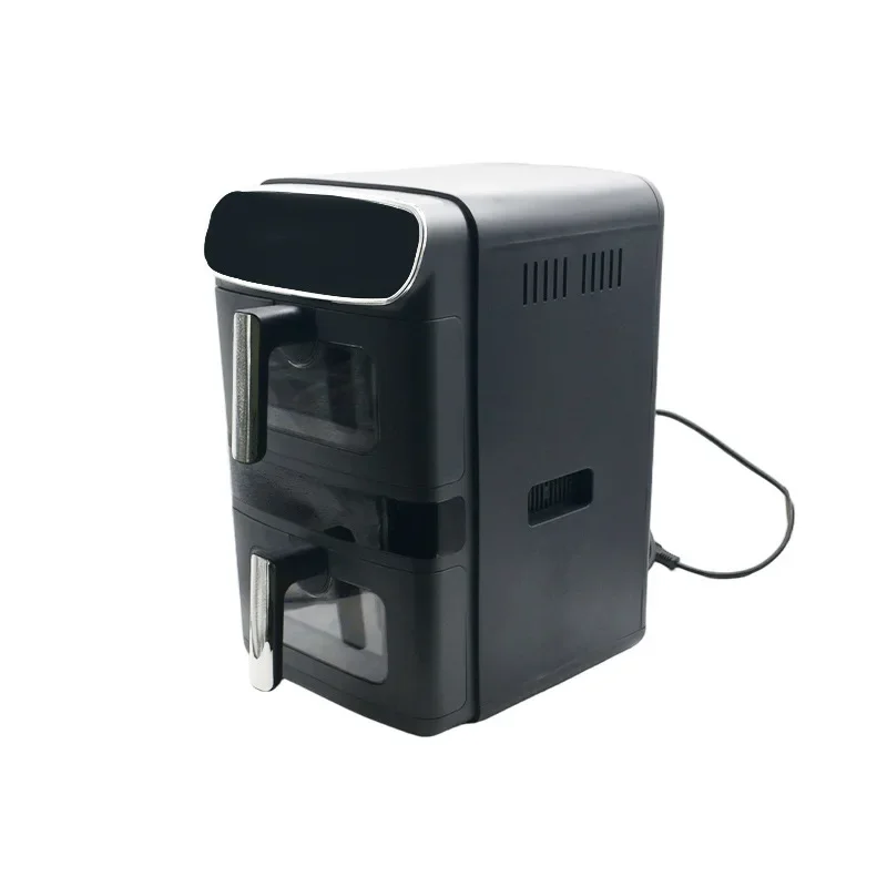 &Home Multifunctional air Fryer with Dual Pot Design and Visible windows Allowing for One Step Healthy and Oil-free Cooking