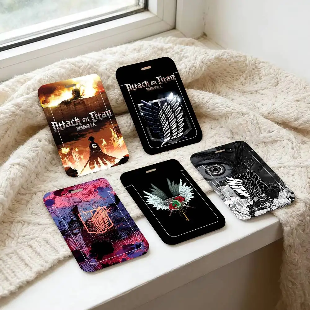 Anime Attack On Titan Lanyard Card Holders Student ID Card Holders Neckband Card Holders Access Control Accessories Gifts