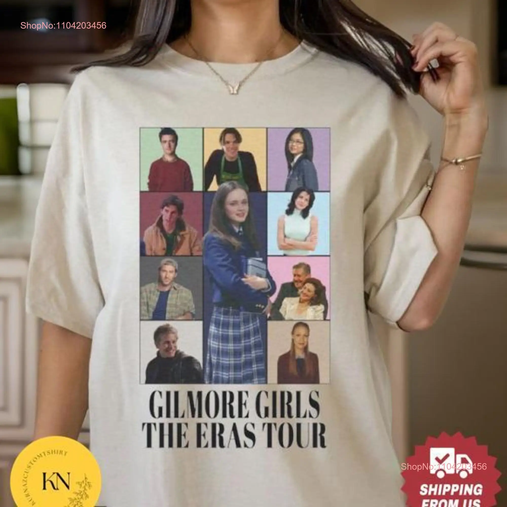 Retro Stars Hollow Gilmore Girls Era s Tour T Shirt Hollows 90s TV Show Fan s Series long or short sleeves