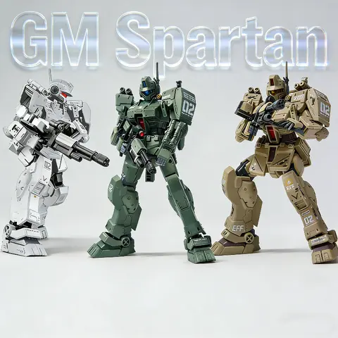HG 1/144 RGM-79S Gunpla GM Spartan Snow Desert Ver Plastic Assembly Model Kit Mobile Suit Action Figure Anime Robot Toy Boy Gift