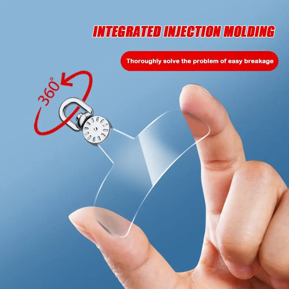 New 360 ° Rotatable Phone Lanyard Patch Clips TPU Universal Hanging Rope Clip Replacement Ultra-thin Phone Lanyard Connecter