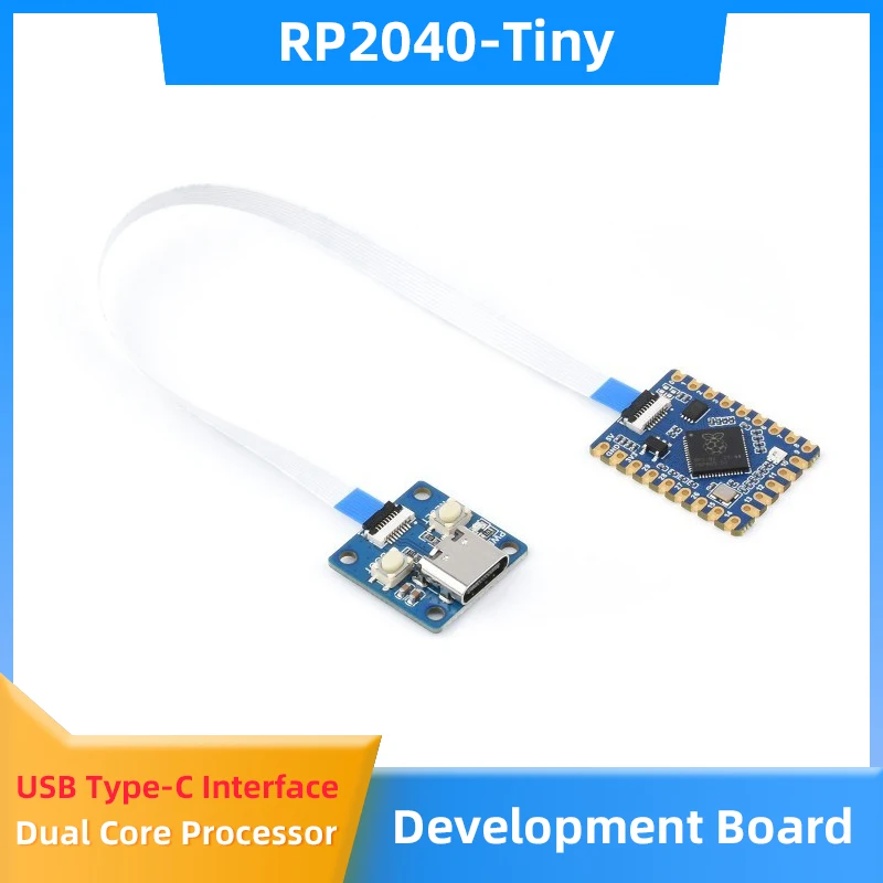 

RP2040-Tiny For Raspberry Pi Pico Development Board Dual Core Processor USB Port Adapter Board Optional