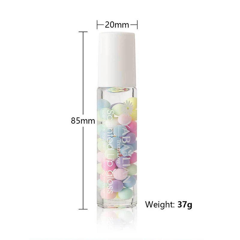 24pcs Cute Macaroon Lip Oil Transparent Moisturizing Lip Gloss Kawaii Girls Lips Makeup For Dry Cracked Lips Care for Girls Bulk