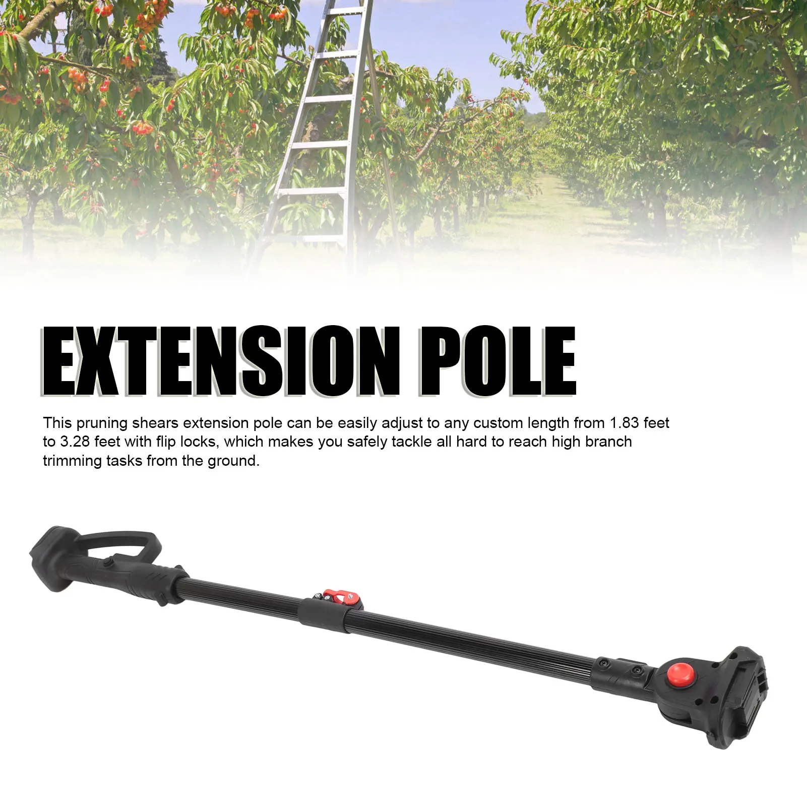 

1m 2-Section Extension Pole for Pruning Saw BL1820/BL1830/BL1840/BL1850/BL1860 Telescopic Tree Trimmer Pole