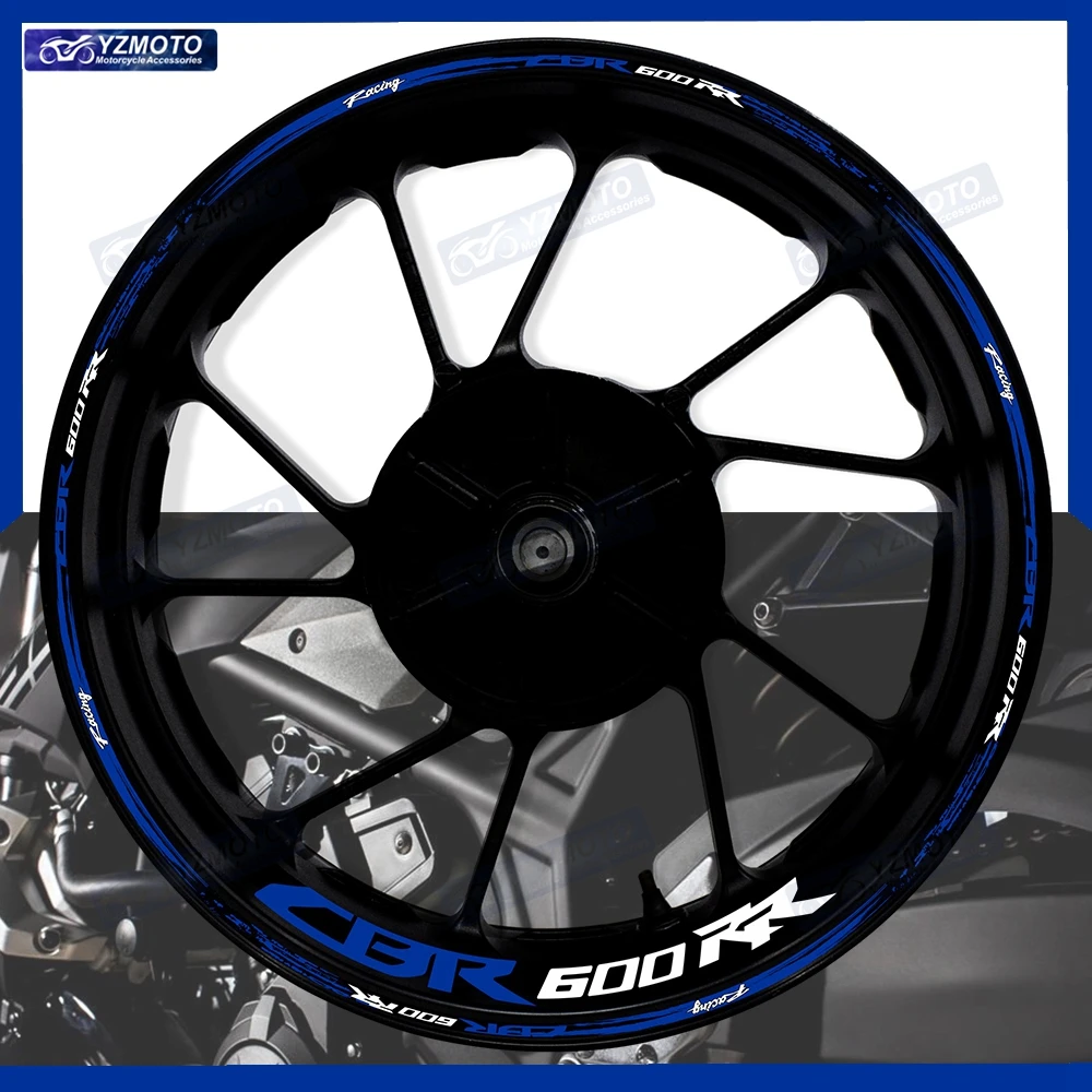 

For Honda CBR600RR CBR 600RR Motorcycle 17 Inch Front And Rear Wheel Sticker Hub Decal Racing Reflective Decorative Rim Stickers