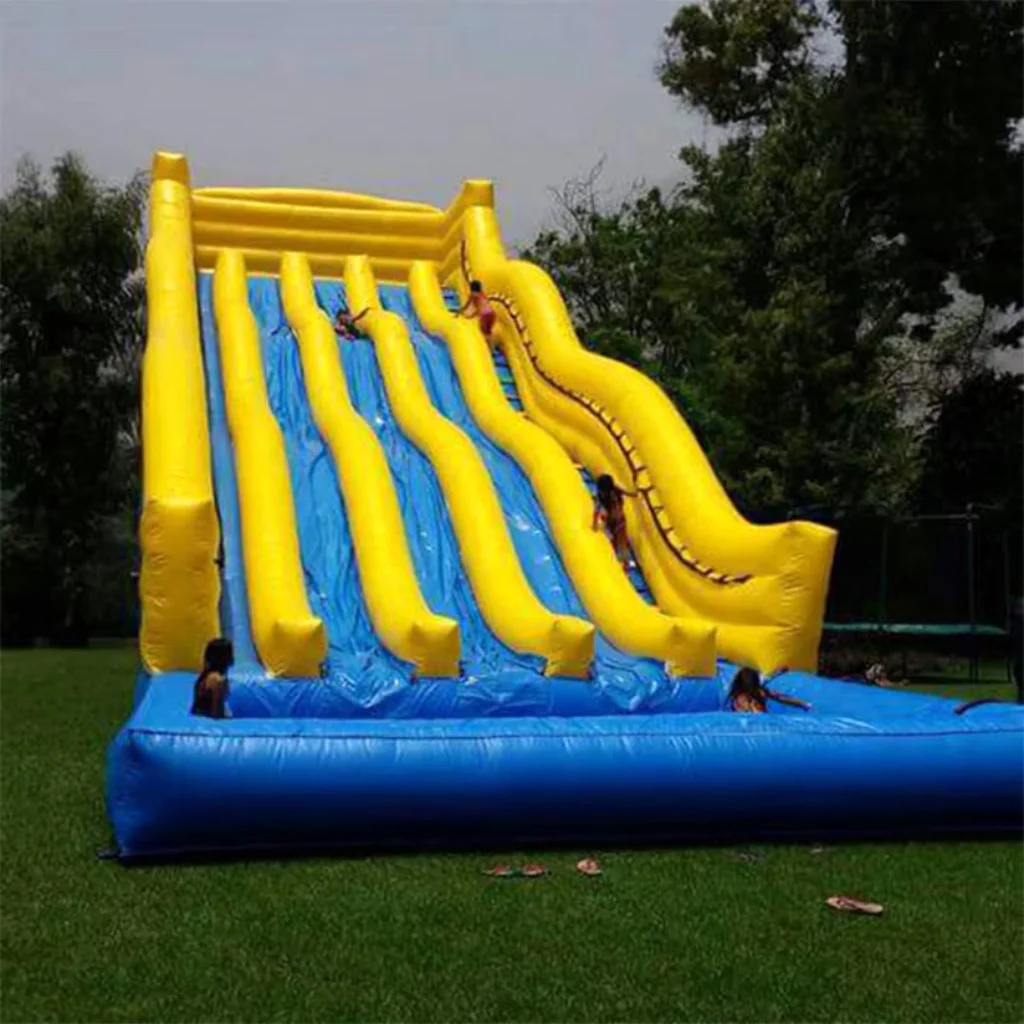 Giant Inflatable Slide with Pool, Customized PVC Commercial Use