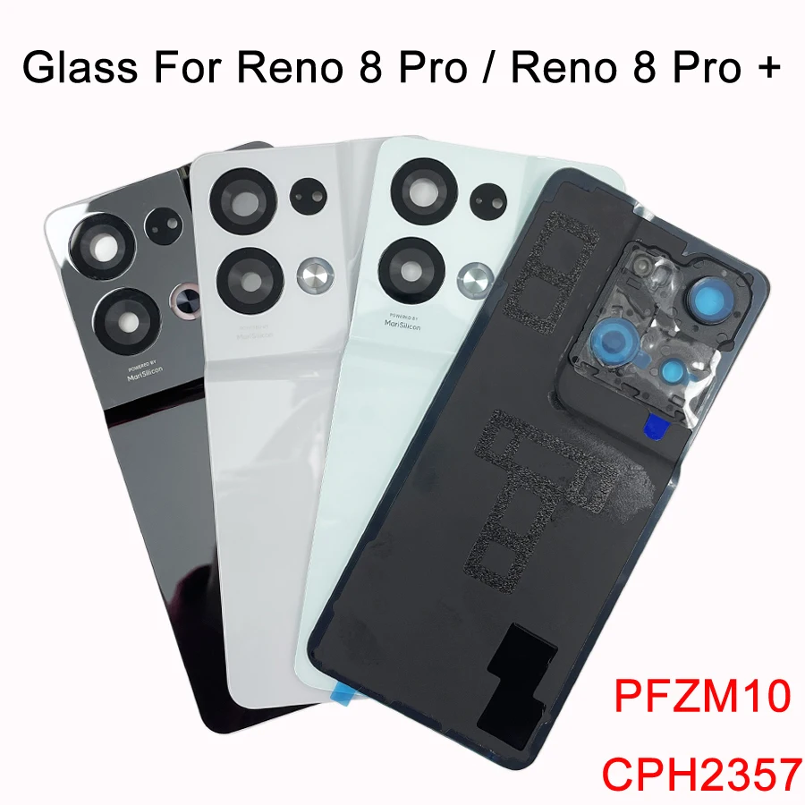 A+++ For Oppo Reno8 Pro Back Battery Cover Rear Glass Door Housing Case For Oppo Reno 8 Pro+ Battery Cover Replacement