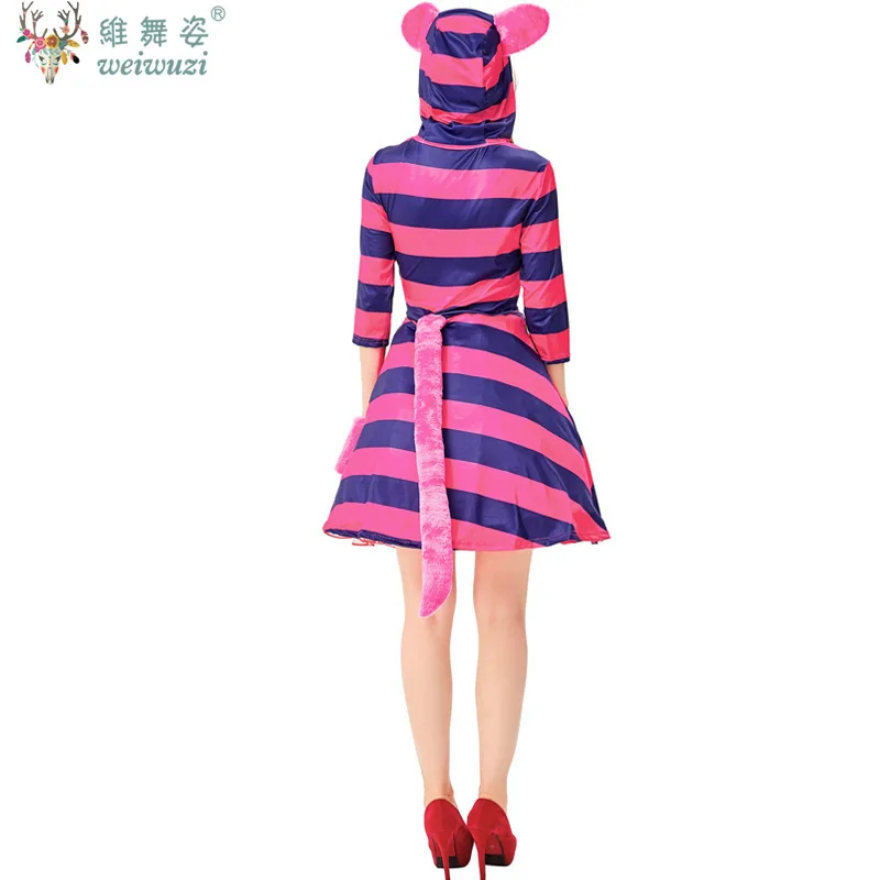 Костюм для косплея персонажей аниме, платье для косплея Чеширского кота, костюм на Хэллоуин для взрослых и детей, нарядный праздничный костюм, одежда для родителей и детей