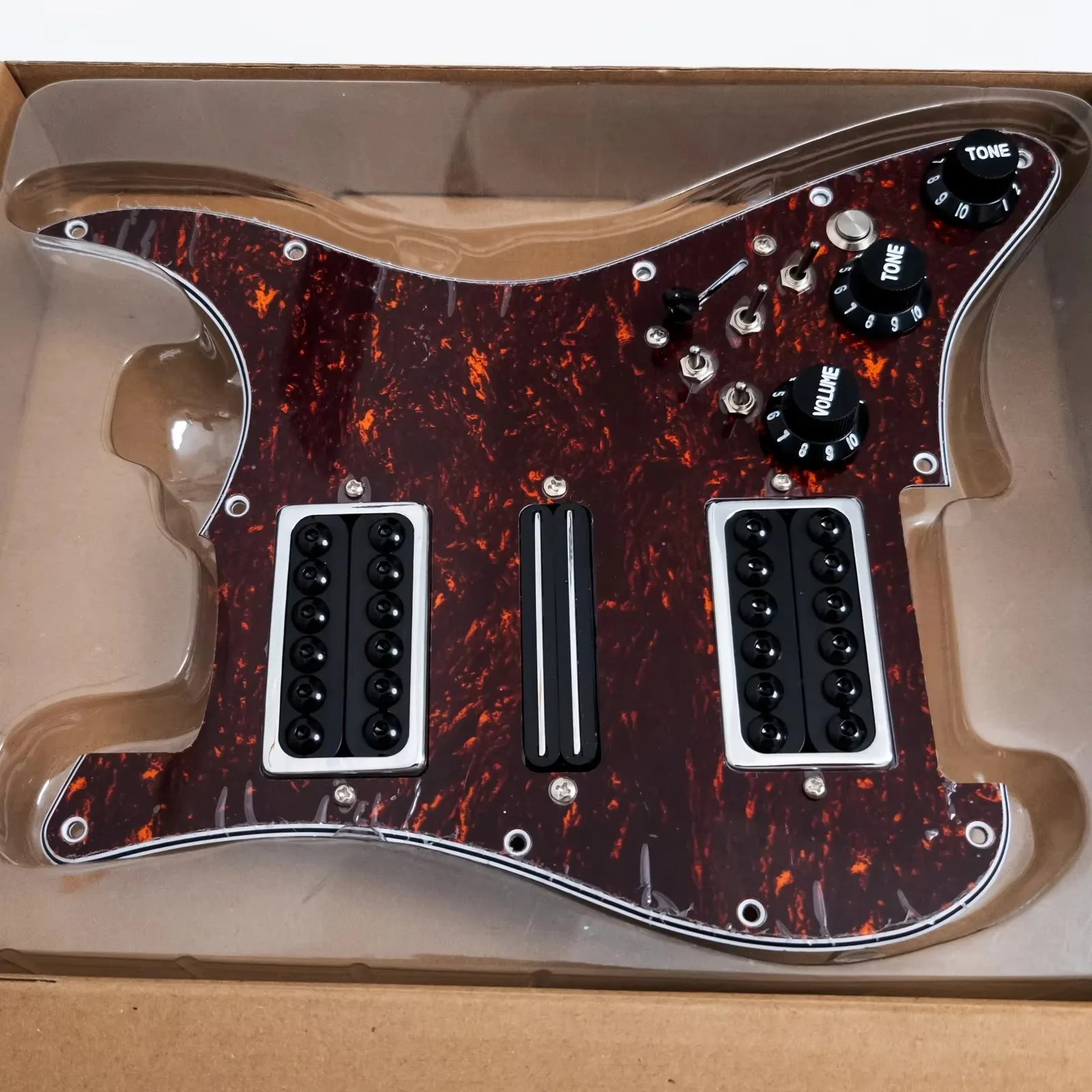 Prewired Loaded Pickguard with Humbucker Pickups for Electric Guitar Tone Upgrade Replacement Kit Parts