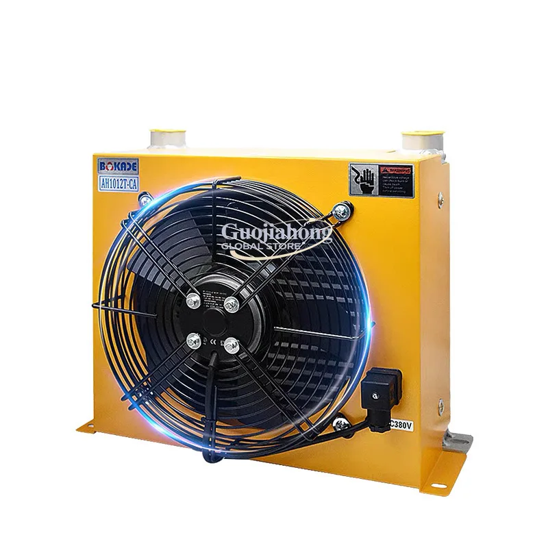 Hydraulic air cooler, air-cooled oil radiator, industrial oil heat exchanger, brazed fin oil cooler
