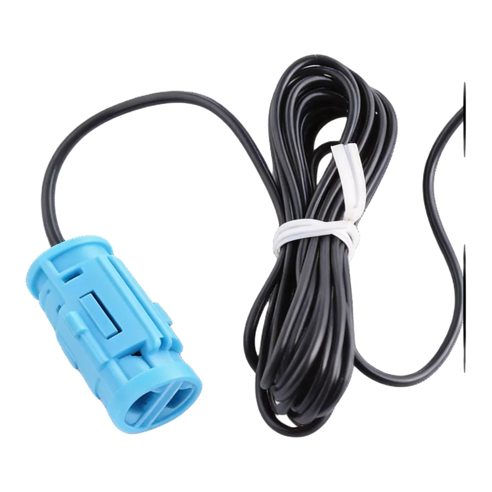 Blaues 3,5-mm-Auto-Mikrofon, externes Mikrofon für Autoradio, Kabel, Audio, Auto-Freisprechmikrofon, Kunststoffgehäuse, 50 Hz-20 kHz Frequenzgang