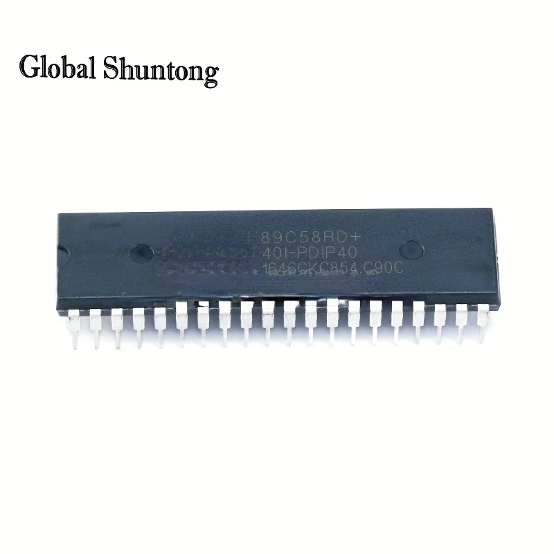 2Pcs 89C58RD + 40I-PDIP40 DIP-40 89C58RD + Mikrocontroller MCU Chip IC