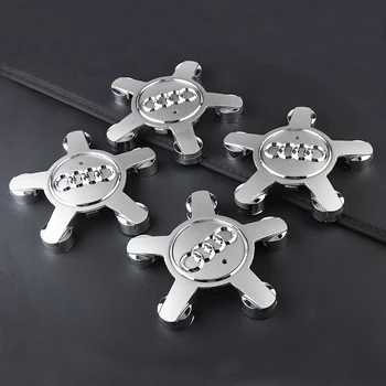 4pcs 61/133mm 자동차 림 허브 커버 휠 센터 캡 엠블럼 로고 배지 아우디 A3 8P A4 B8 A6 C7 B6 B9 8V B7 A5 Q5 S7 C8 C6 A1 RS